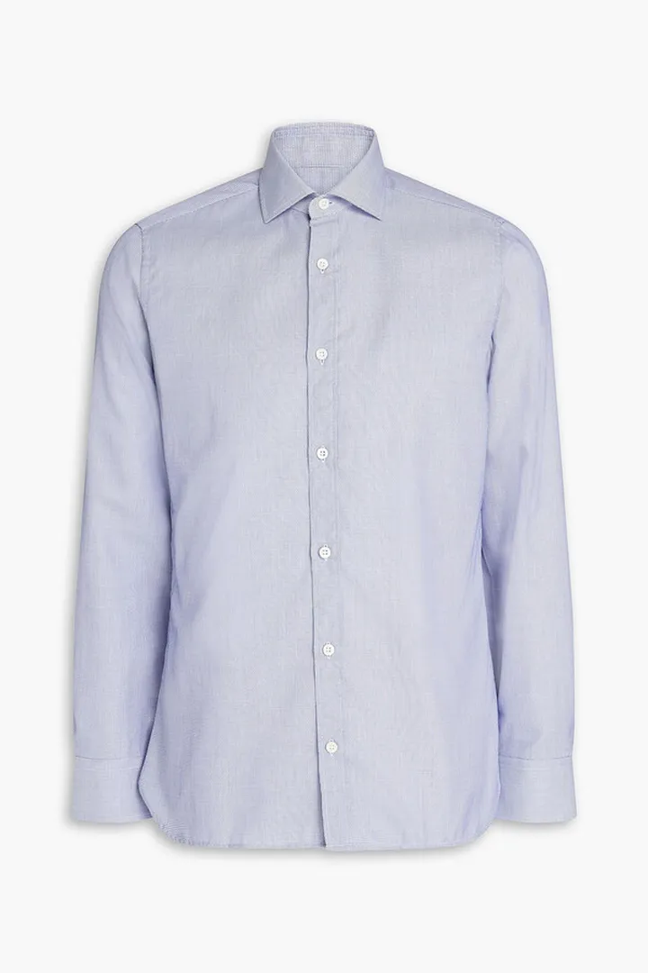 Cotton-jacquard shirt