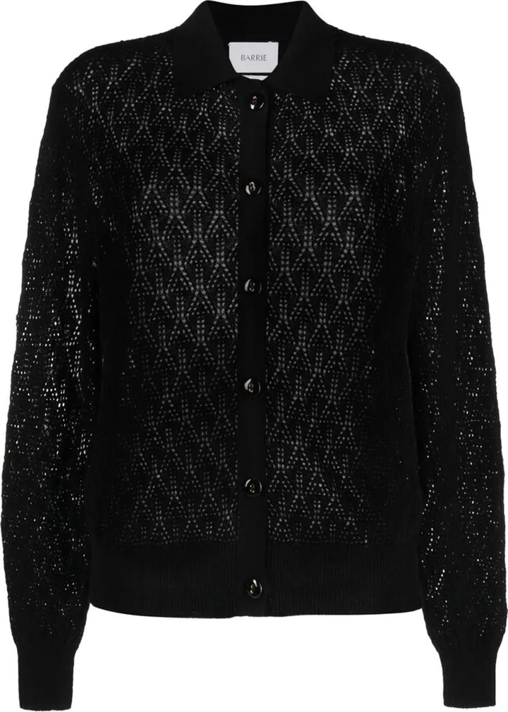 Pointelle-Knit Cashmere Top