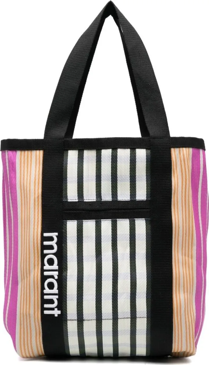 Warden striped tote bag