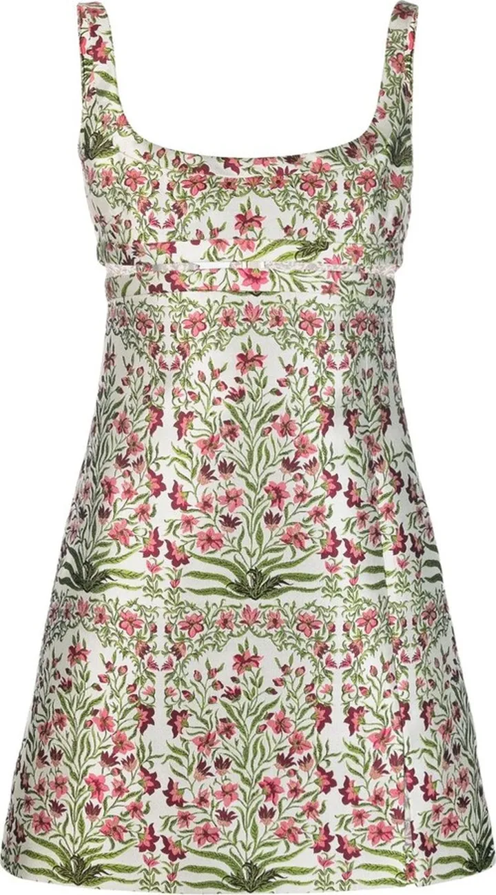 Plein Air jacquard minidress