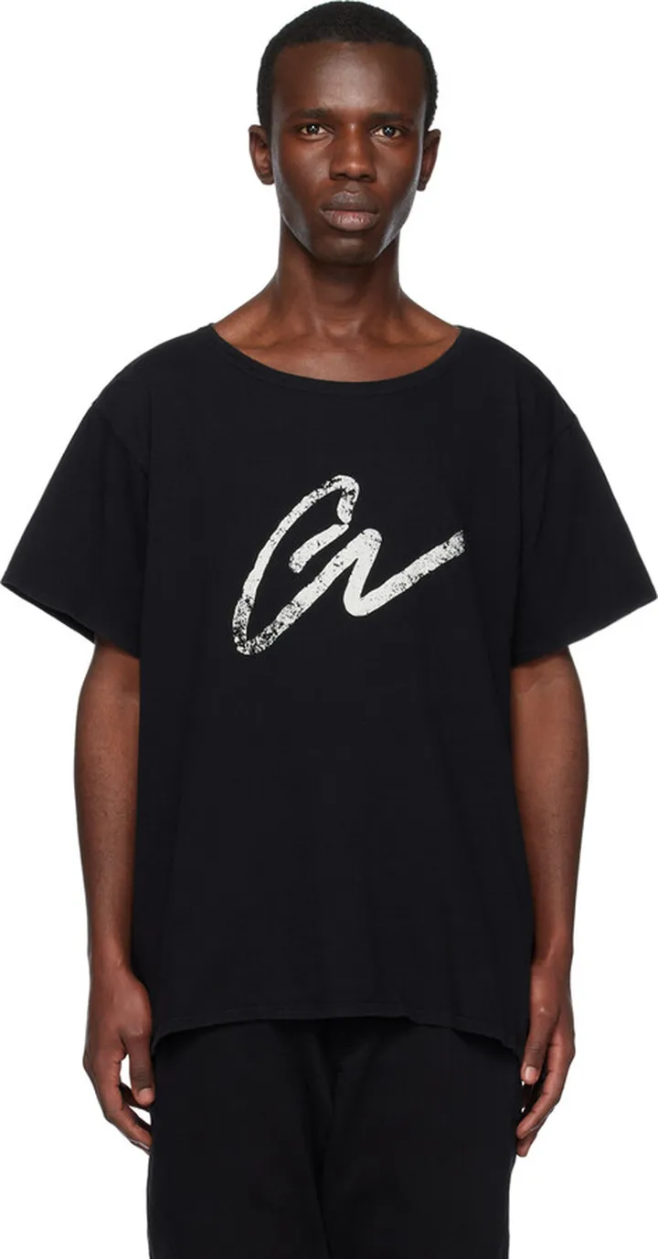 Greg Lauren Black 'GL' T-Shirt