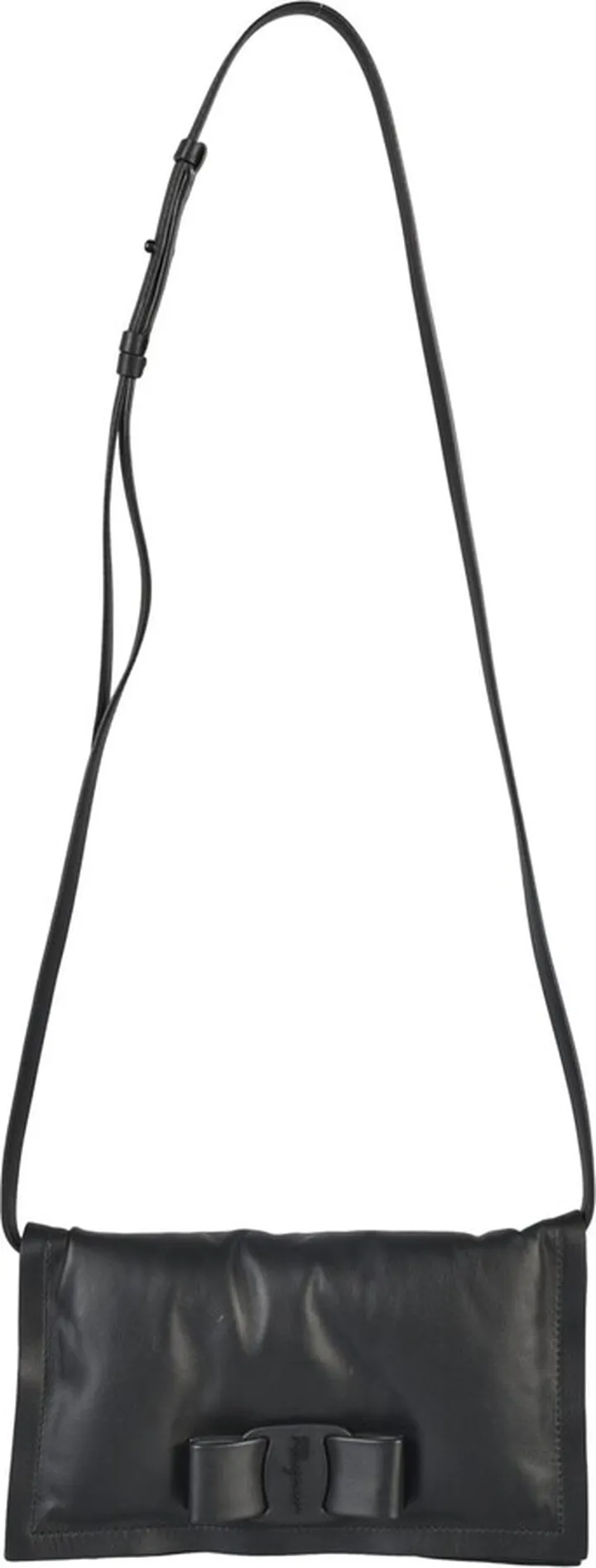 Bow Detail Long-strap Shoulder Bag