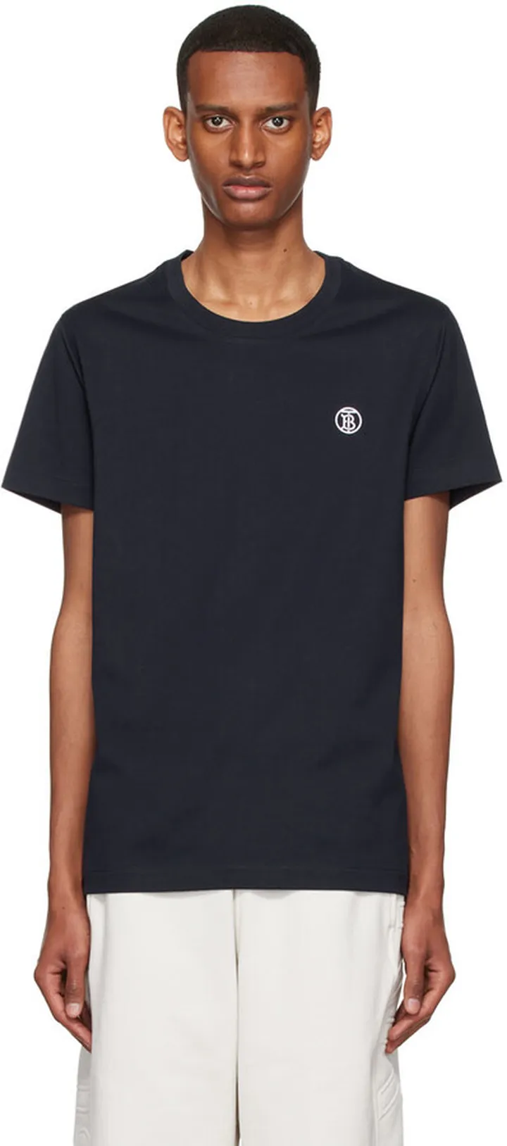 Burberry Navy Organic Cotton T-Shirt