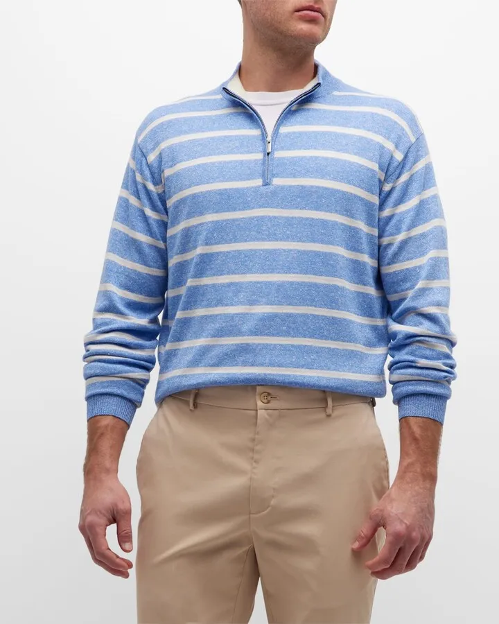 Men's Long Bay Quarter-Zip Sweater