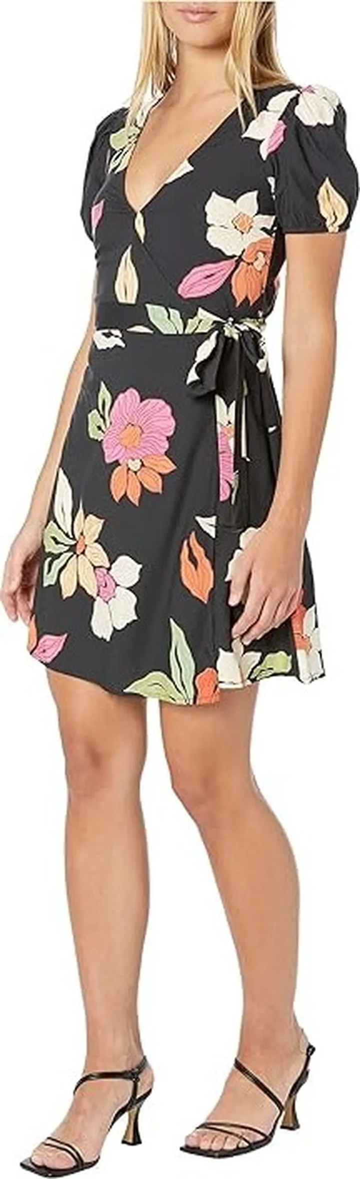 Billabong Hot Tropics Mini Dress (Black Pebble) Women's Dress