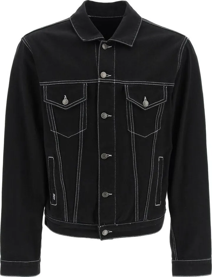 MSGM Military Long Sleeved Denim Jacket