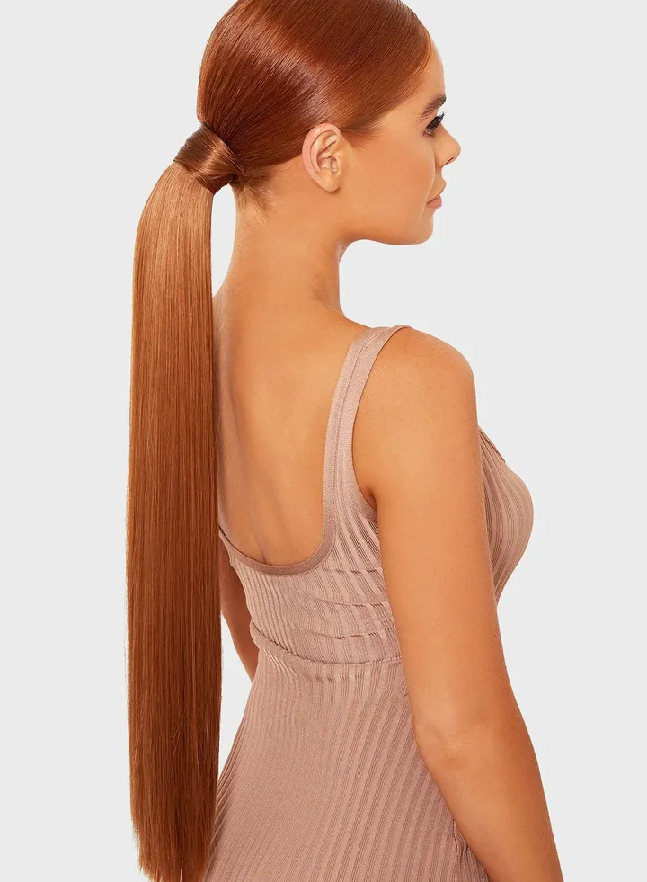 Grande 26 Inch Straight Wraparound Pony - Mix Auburn