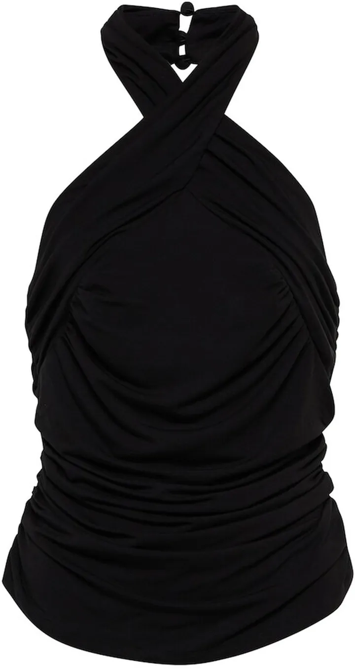 Leyla jersey halterneck top