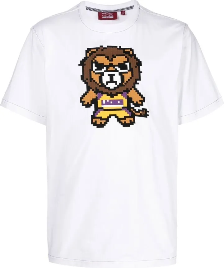 motif-print T-shirt