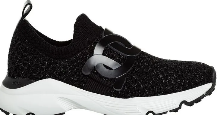 Tod's Chain-Link Plaque Slip-On Sneakers