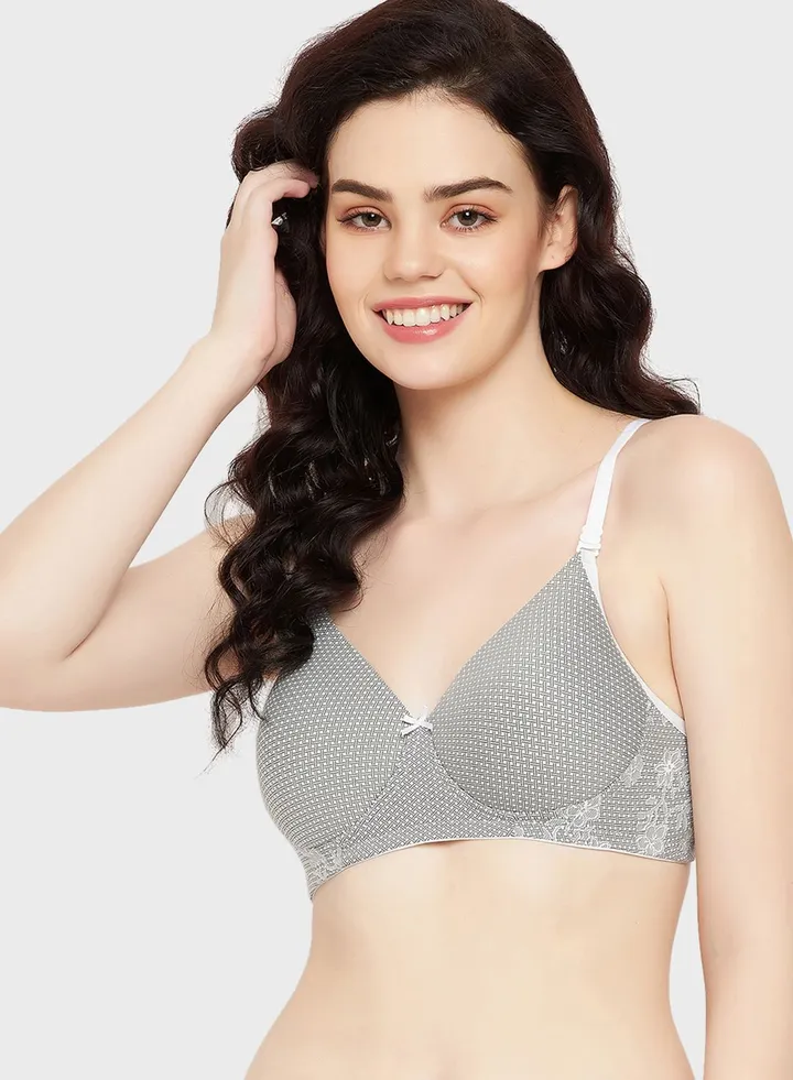 Printed T-Shirt Bra
