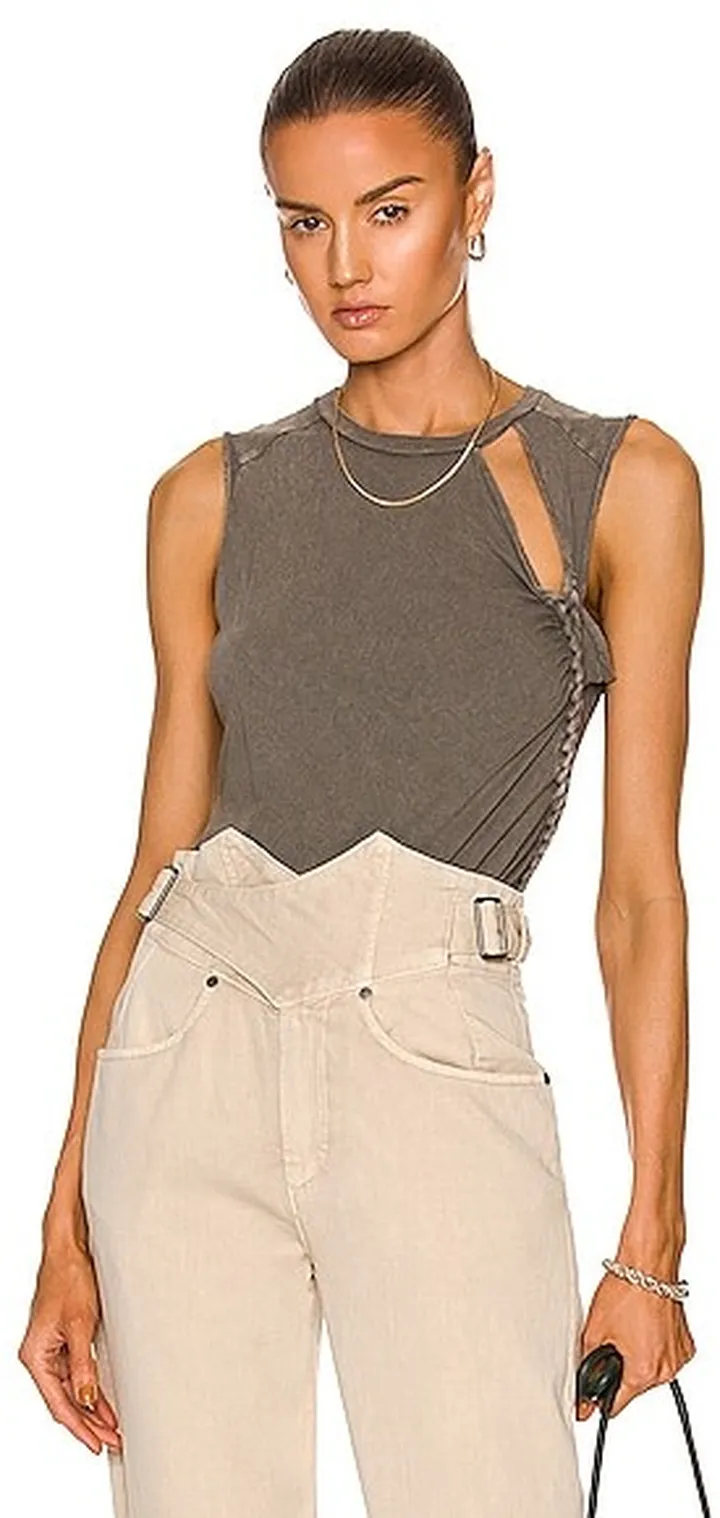 Noam Cliff Bodysuit in Grey
