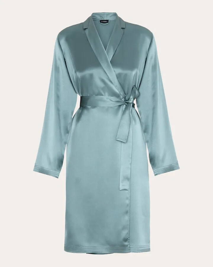 Short Silk Robe