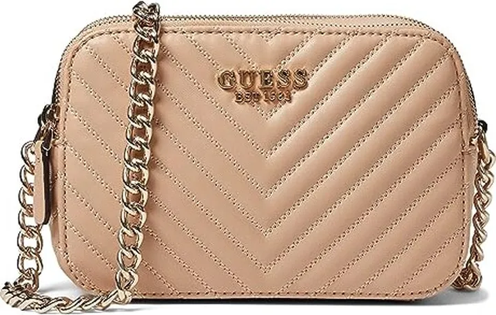 GUESS Noelle Crossbody Camera (Beige) Handbags