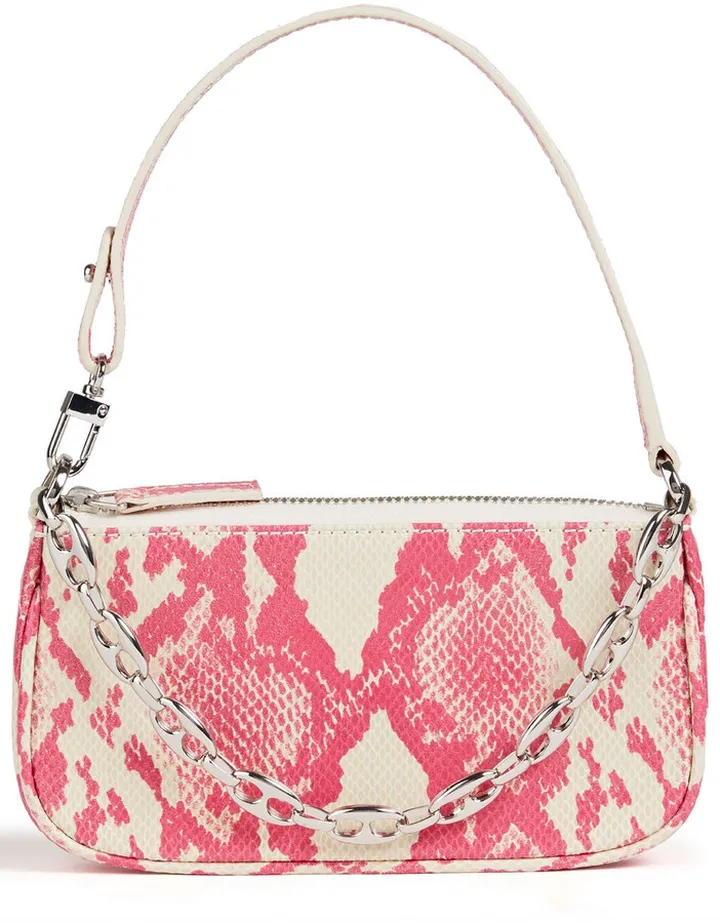 Rachel snake-effect leather shoulder bag
