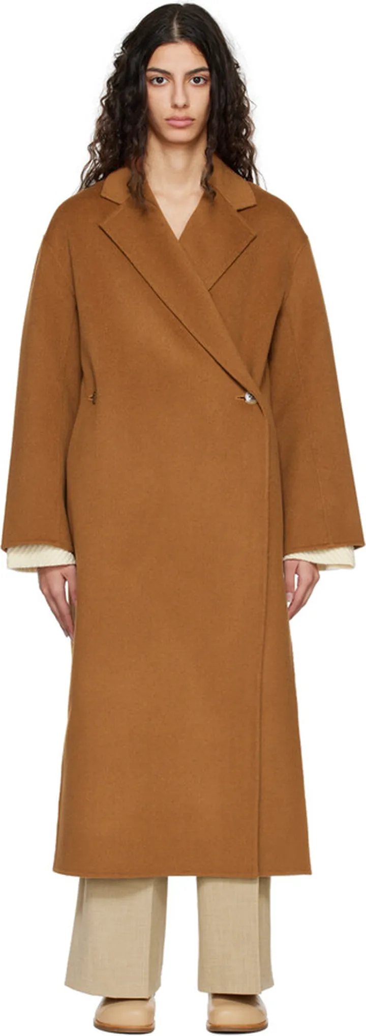 by Malene Birger Tan Brushed Coat
