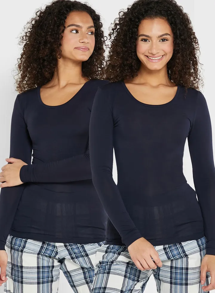 2 Pack Heatgen Thermal Long Sleeve Top