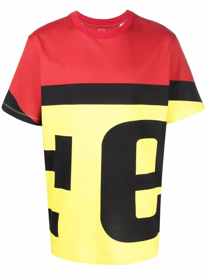 logo colour-block T-shirt