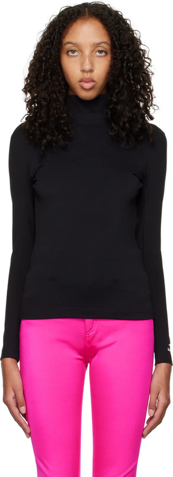 Balenciaga Black 3B Sports Icon Turtleneck