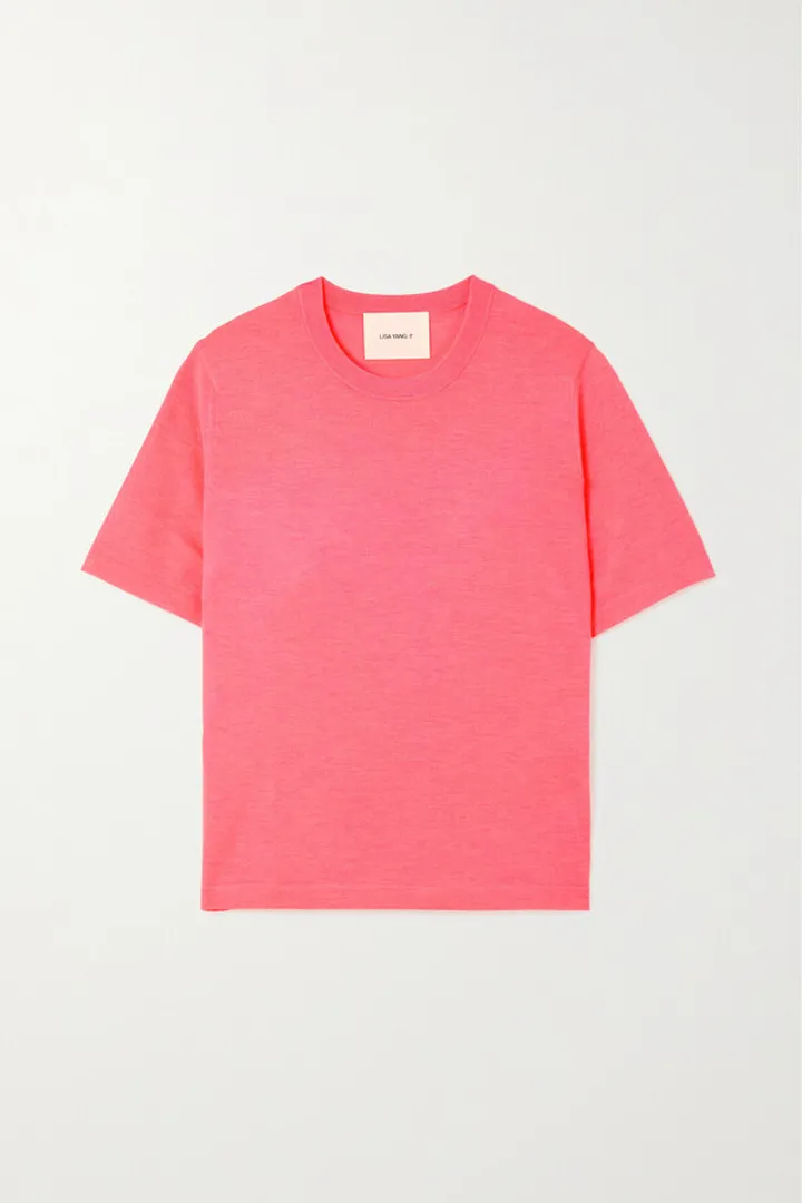 Lisa Yang - Julia Cashmere T-shirt - Pink