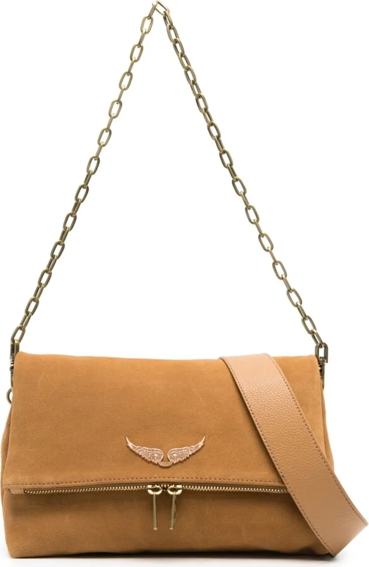 Rocky suede shoulder bag