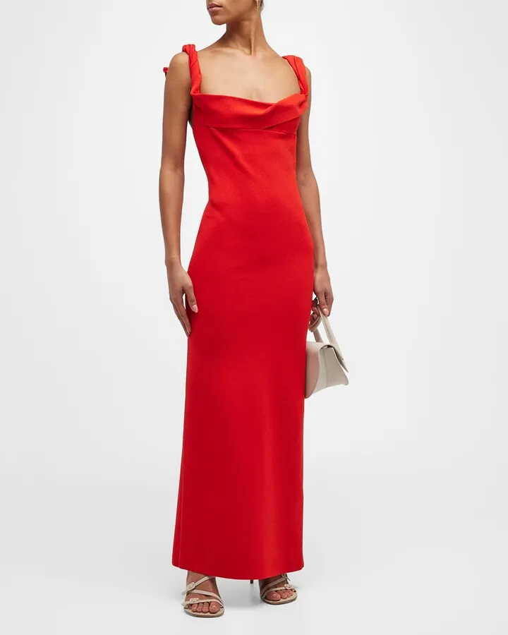 La Robe Malle Alca Ribbed Maxi Dress