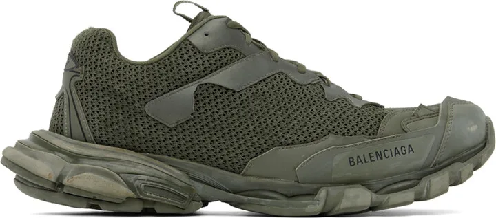 Balenciaga Khaki Track.3 Sneakers