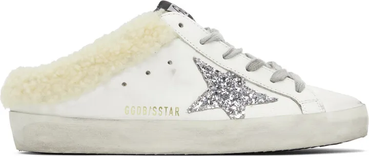 Golden Goose SSENSE Exclusive White Super-Star Sabot Sneakers