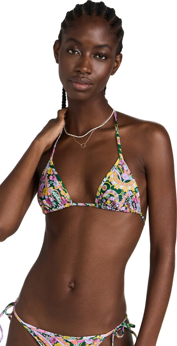 La Double J Triangle Bikini Top