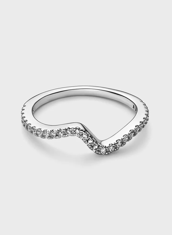 Sparkling Wave Ring