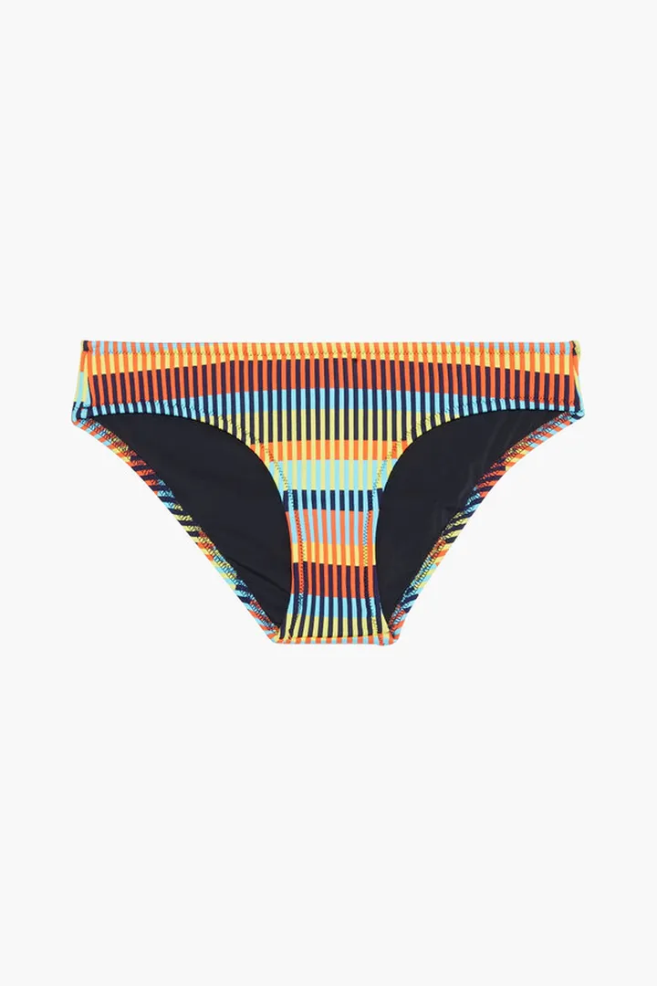 The Desi striped low-rise bikini briefs