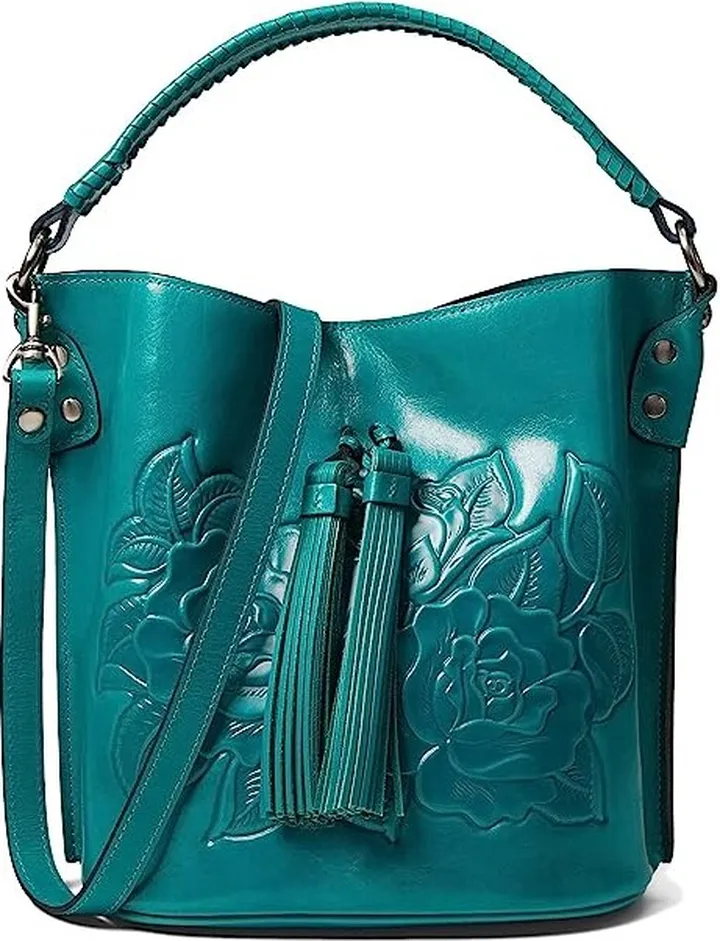 Patricia Nash Otavia Bucket (Teal) Handbags