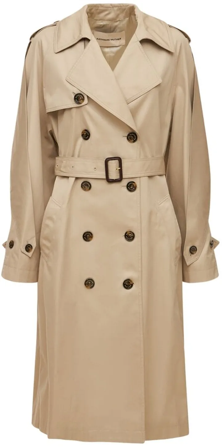 Waterproof cotton canvas trench coat