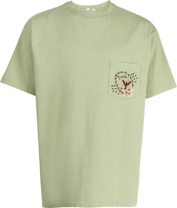 logo embroidered T-shirt
