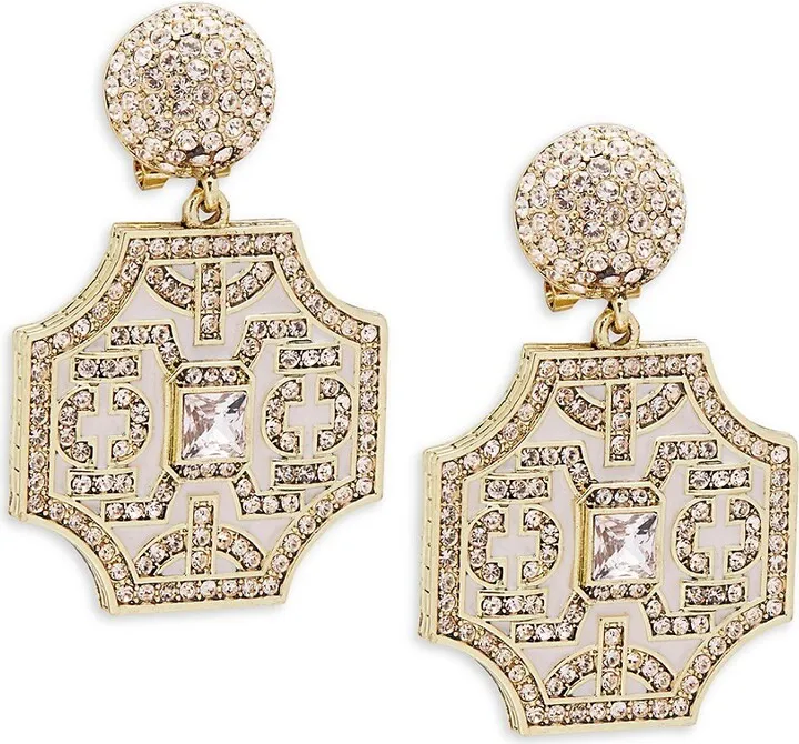 Yes Rhinestone & Crystal Drop Earrings