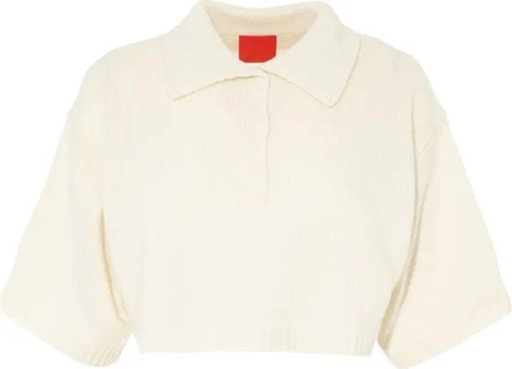 Cashmere In Love Cropped Demi Polo Shirt