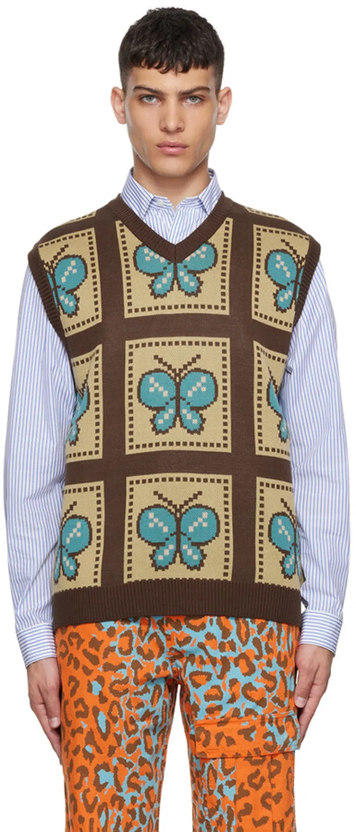 Awake NY Khaki Acrylic Vest