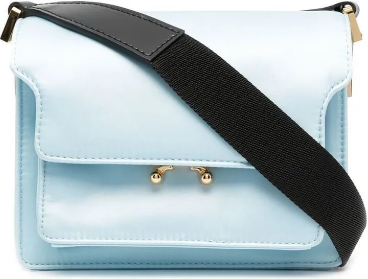 Foldover Leather Shoulder Bag