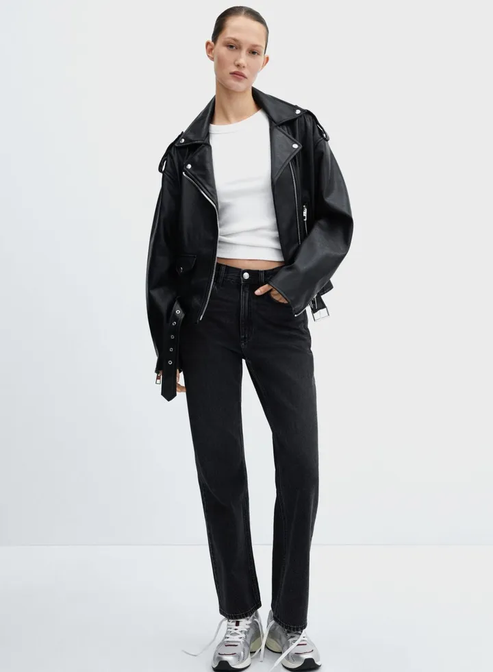 Pu Knitted Jacket