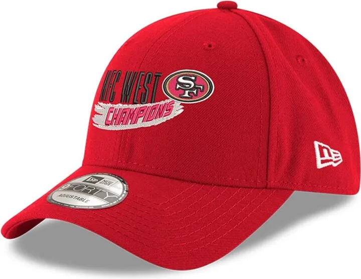 Men's New Era Scarlet San Francisco 49ers 2022 Nfc West Division Champions 9FORTY Adjustable Hat