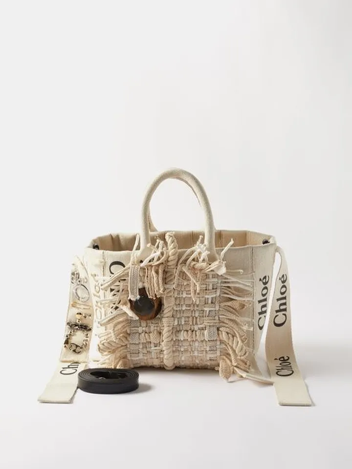 Woody Tasselled Canvas Tote Bag