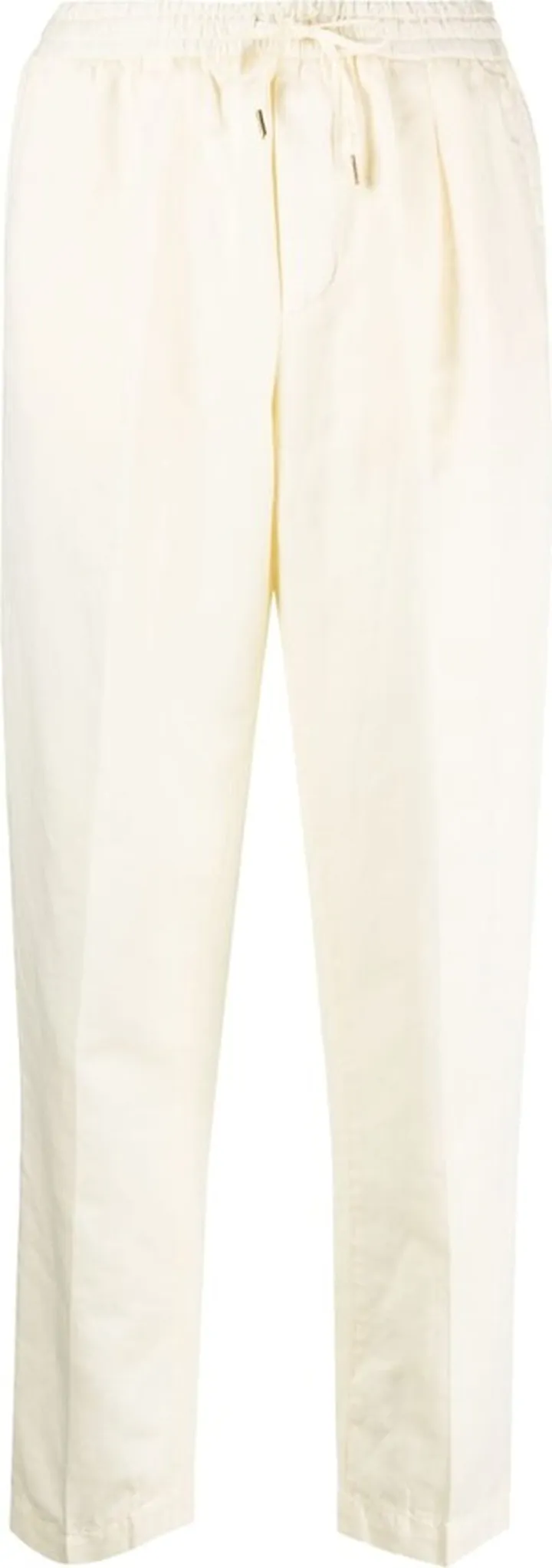 Pressed-Crease Straight-Leg Trousers