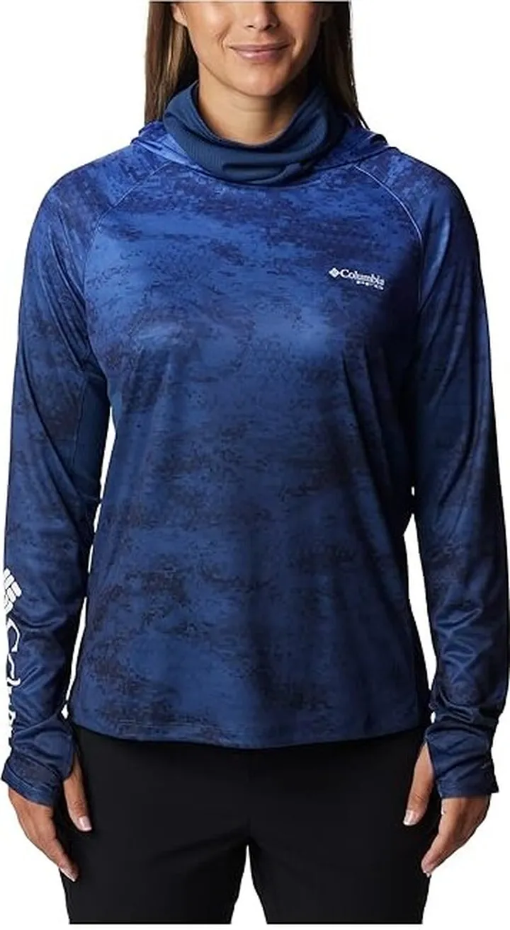 Columbia Super Tidal Tee Vent Hoodie (Violet Sea Camo Gradient) Women's Clothing