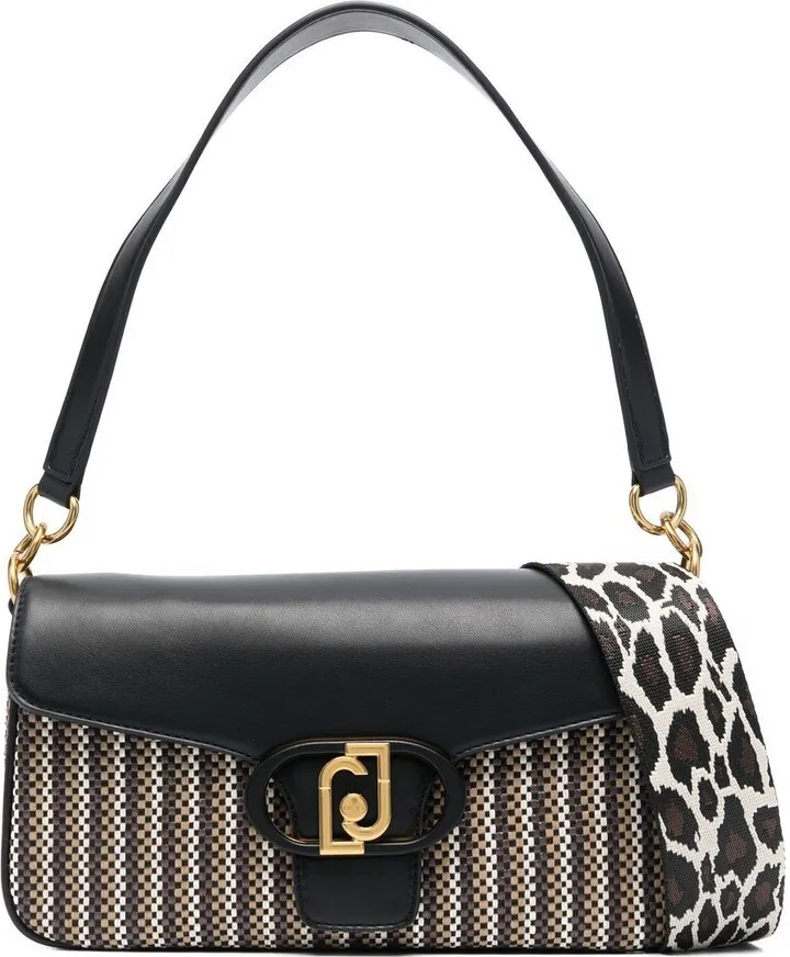 Geometric-Pattern Shoulder Bag