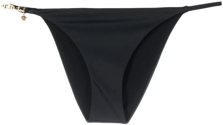 Greek Key-embellished bikini bottoms