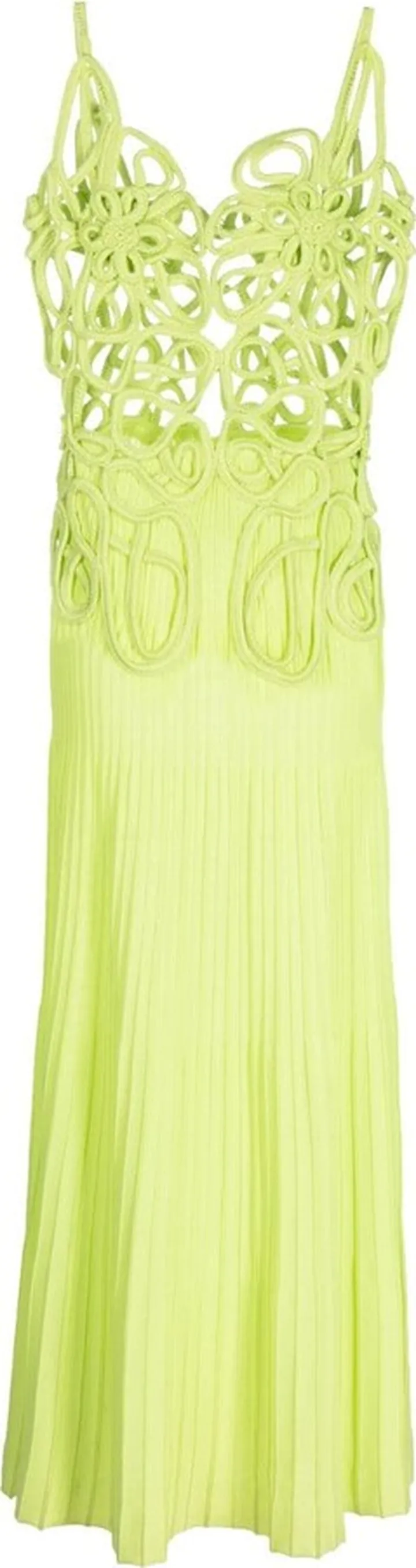 Nalda crochet knit midi dress