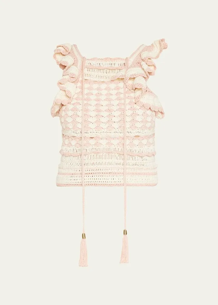 Clover Crochet Halter Tank Top