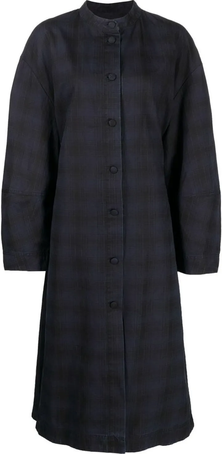 Checked Midi Dress