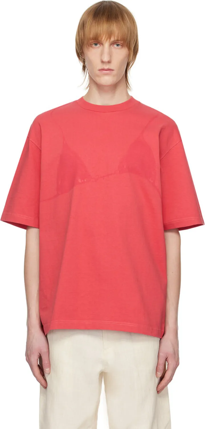 Jacquemus Red 'Le T-Shirt Bikini' T-Shirt