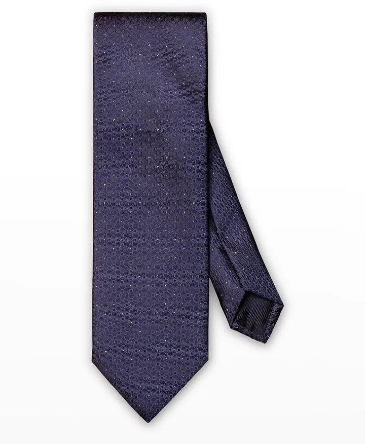 Men's Pin-Dot Silk Wedding Tie